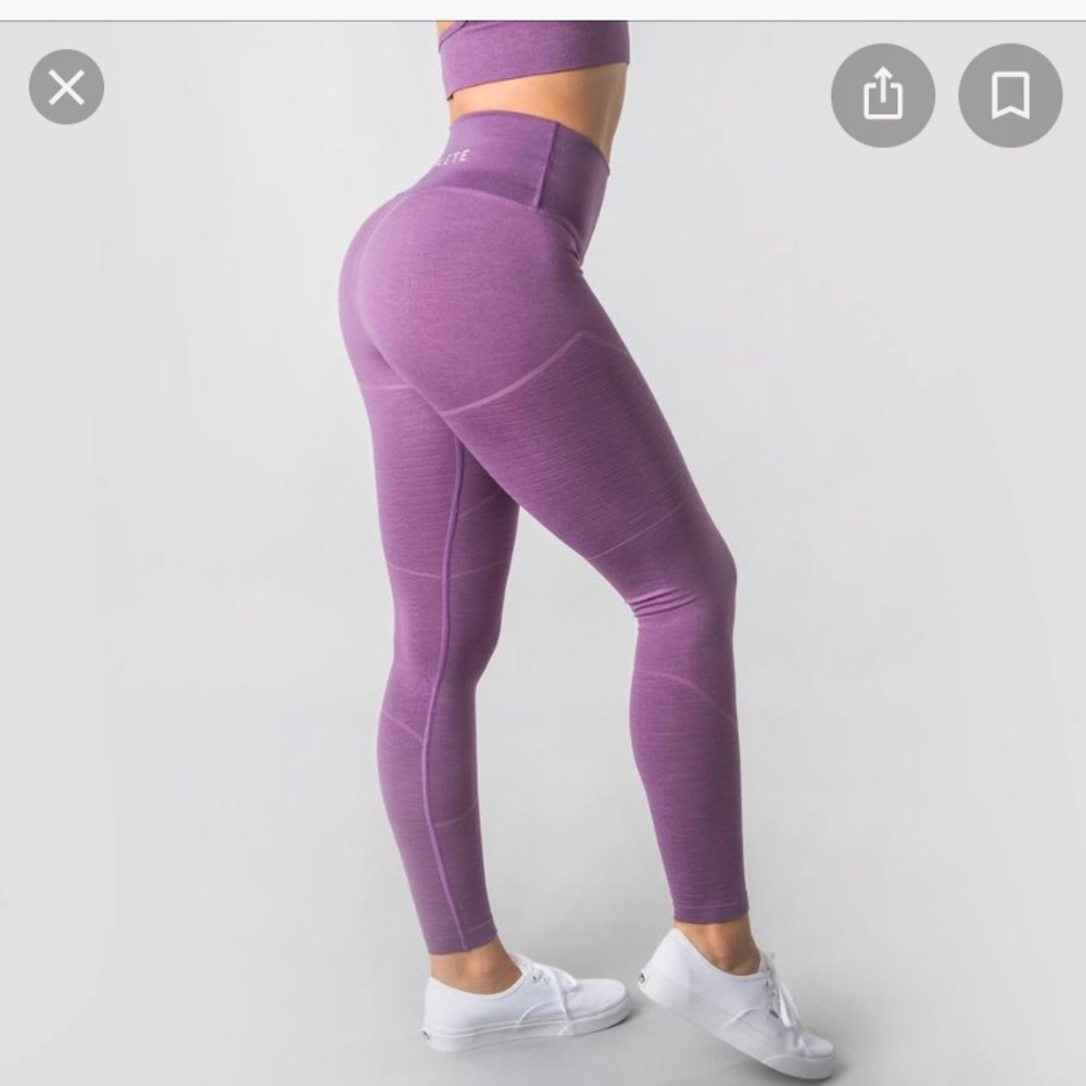 Alphalete revival r6 leggings violet size small